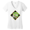 snake green Women's V-Neck T-Shirt