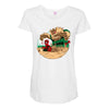 an amazing sand castle Maternity Scoop Neck T-shirt