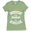 Legends Are Born In December Ladies Fitted T-Shirt