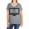 keep calm and watch gilmore girls Ladies Curvy T-Shirt