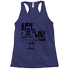 ride the wave california Racerback Tank