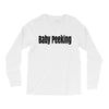 baby peeking Long Sleeve Shirts