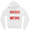 please drag across the finish line Zipper Hoodie