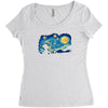 super starry night Women's Triblend Scoop T-shirt