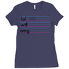 practice your texting Ladies Fitted T-Shirt