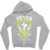 THE POWER OF AN AUTISM MOM Zipper Hoodie