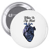 winter in my heart Pin-back button