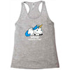 sad unicorn Racerback Tank