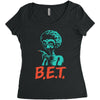 b Women's Triblend Scoop T-shirt