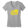 flag give me liberty stars right patriotic 1776 molon labe Women's V-Neck T-Shirt