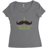 mustache pinch Women's Triblend Scoop T-shirt