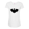 black bad Maternity Scoop Neck T-shirt