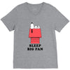 Sleep Big Fan V-Neck Tee