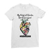 my body is a garden, not a graveyard Ladies Fitted T-Shirt
