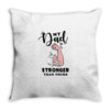 My Dad is Stronger Than Yours Throw Pillow