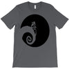 nightmare before christmas black logo T-Shirt