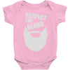 respect the beard (2) Baby Onesie