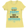 The Best Poppy Was Born In September Ladies Fitted T-Shirt