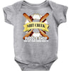 funny  creek paddle shop, ideal gift, birthday present Baby Bodysuit