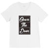 open the door V-Neck Tee