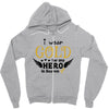 I Wear Gold For My Hero In Haven Zipper Hoodie