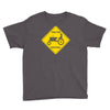 tractor crossing farmer's road warning sign Youth Tee