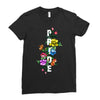 Pride Floral LGBT Colors Ladies Fitted T-Shirt