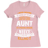 Super Cool Aunt Of A Freaking Awesome Niece Ladies Fitted T-Shirt