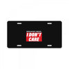 Breaking News i Don't Care License Plate
