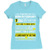 Legends Are Born In February Ladies Fitted T-Shirt
