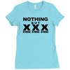 nothing but strikes t shirt funny bowling tee pba sports cool Ladies Fitted T-Shirt