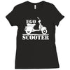 ego scooter  funny Ladies Fitted T-Shirt