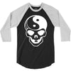 yin yang skull (2) 3/4 Sleeve Shirt