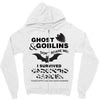 ghost &amp; goblins don't scare me! i survived carcionid cancer please sup Zipper Hoodie