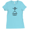 i pooped today Ladies Fitted T-Shirt