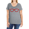 kacamata red Ladies Curvy T-Shirt