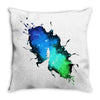 the birthplace of inspiration Throw Pillow