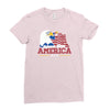 science bless america Ladies Fitted T-Shirt