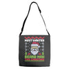 most wanted beard man this christmas Adjustable Strap Totes