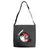 samurai jack and aku yin yang Adjustable Strap Totes