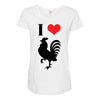 i love cock Maternity Scoop Neck T-shirt