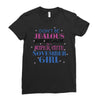 don't be jealous just because i'm a super cute november girl Ladies Fitted T-Shirt