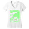 never forget Women's V-Neck T-Shirt