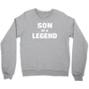 Dad The Man The Myth The Legend - Son Of A Legend Family Matching Crewneck Sweatshirt