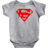 dripping blood superman Baby Bodysuit