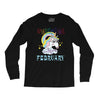 unicorns are born in february cute unicorn Long Sleeve Shirts