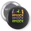 amuck, amuck, amuck! Pin-back button