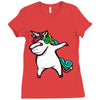 DABBİNG LEPRECHAUN UNİCORN Ladies Fitted T-Shirt
