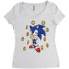 Sonic Rings Women's Triblend Scoop T-shirt
