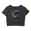 supporting the fighter, admiring the survivors, honoring the taken Crop Top